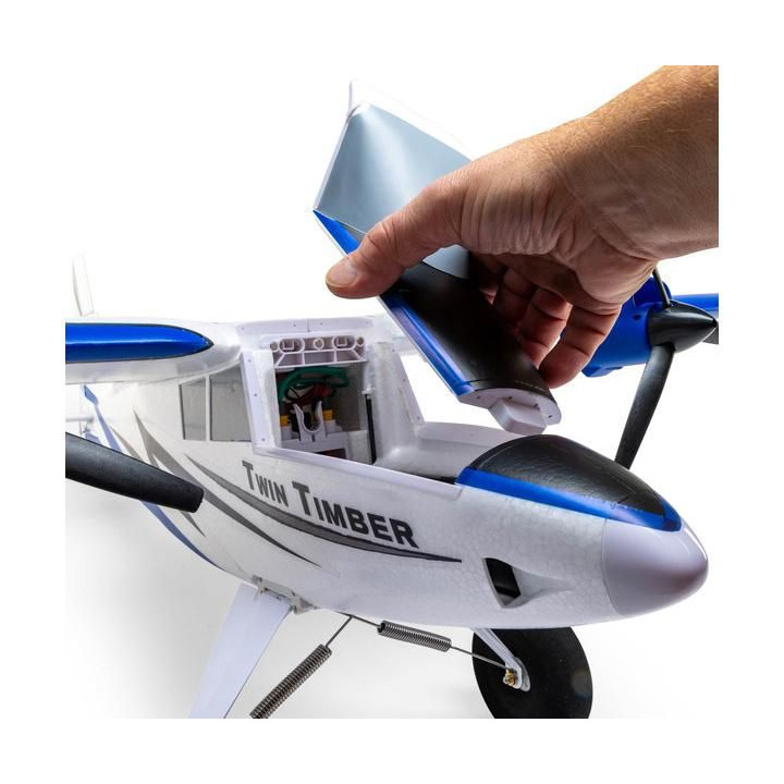 E-flite Twin Timber 1.6m SAFE Select BNF Basic