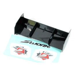 SWORKz 1/8 Off Road PRO Race zadní křídlo, černé, 1 ks.