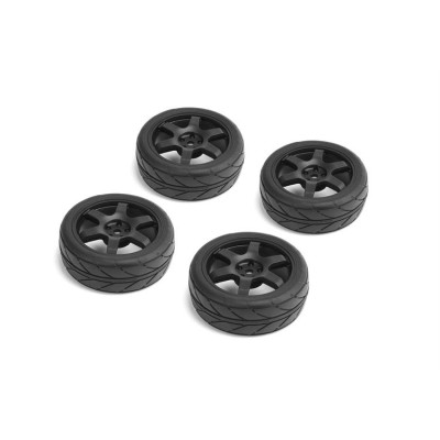 CARTEN nalepené Intermedium gumy 26mm na černých 6 papr. diskách, 0mm OFFset, 4 ks.