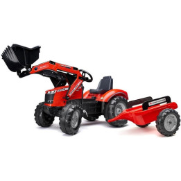 FALK - Šlapací traktor Massey Ferguson S8740 s nakladačem