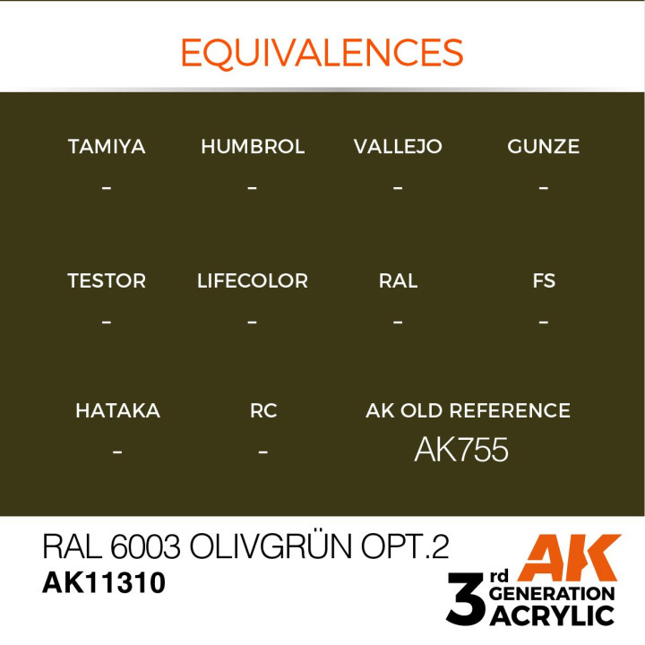 RAL 6003 Olivgrün opt.2 17ml
