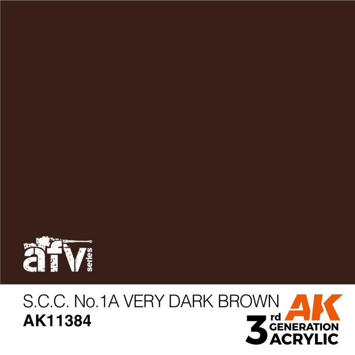S.C.C. No.1A Very Dark Brown 17ml