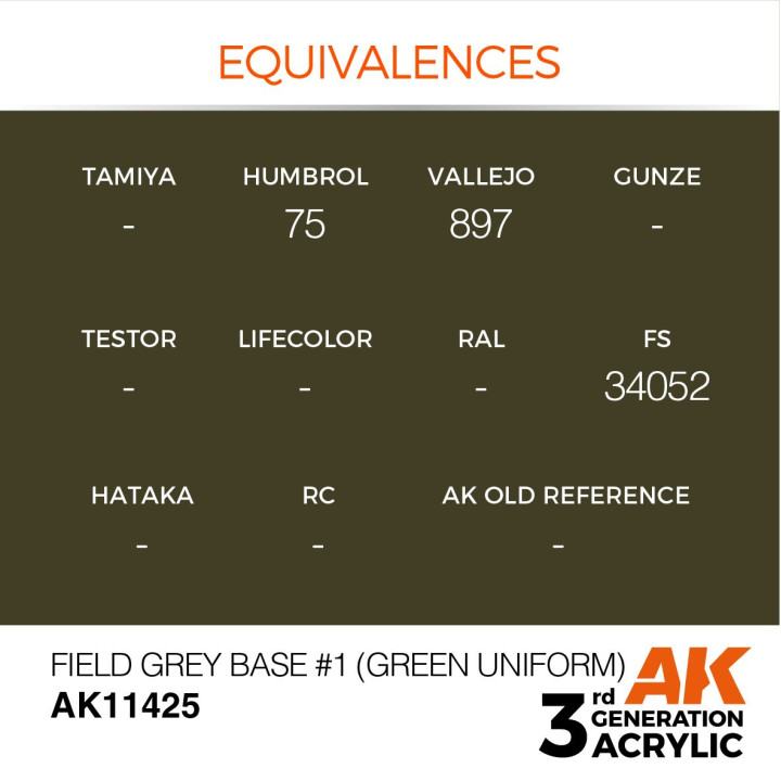 Field Grey Base No1 (Green uniform) 17ml