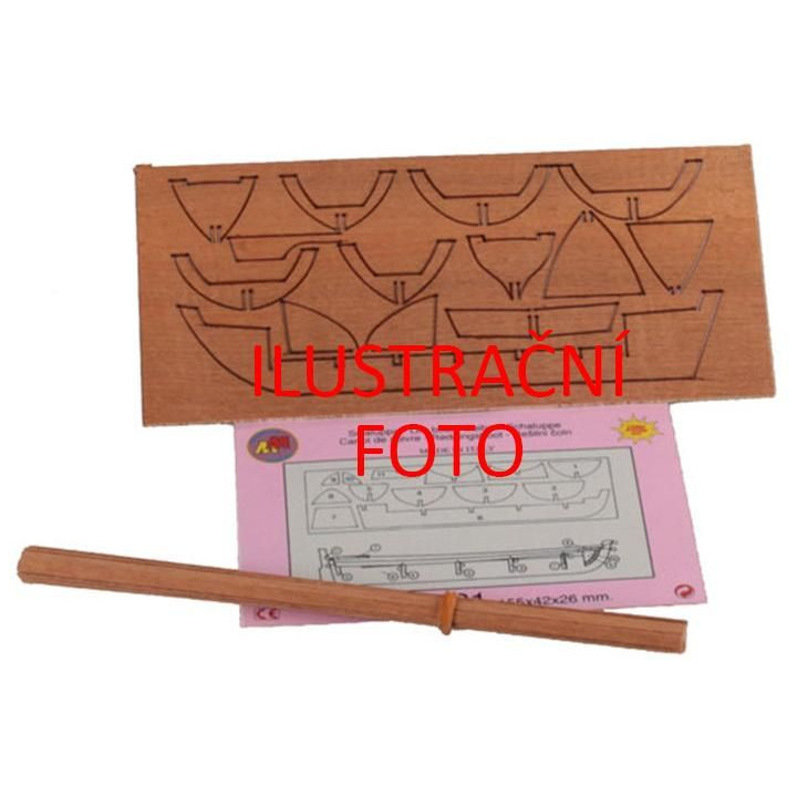 Krick Rybářská loďka kit 83x23x16mm