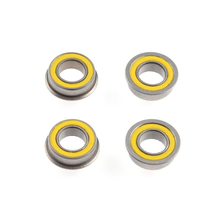 Ultra kuličkové ložiska 5x9x3mm s límcem, (4 ks.)
