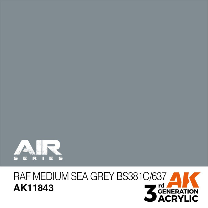 RAF Medium Sea Grey BS381C/637 17ml