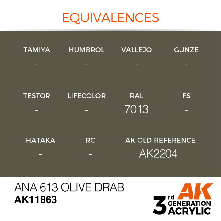 ANA 613 Olive Drab 17ml