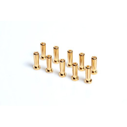 5mm/G5 Gold Works Team/zlaté konektory, 18mm, 10ks.