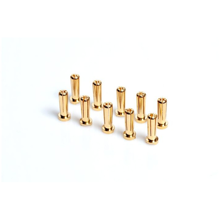 5mm/G5 Gold Works Team/zlaté konektory, 18mm, 10ks.
