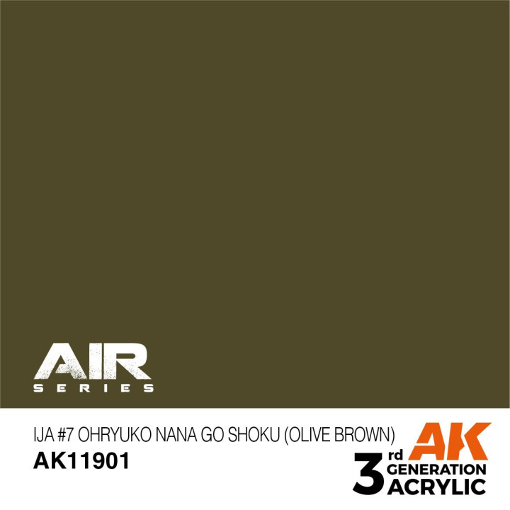 IJA no7 Ohryuko Nana Go Shoku (Olive Brown) 17ml