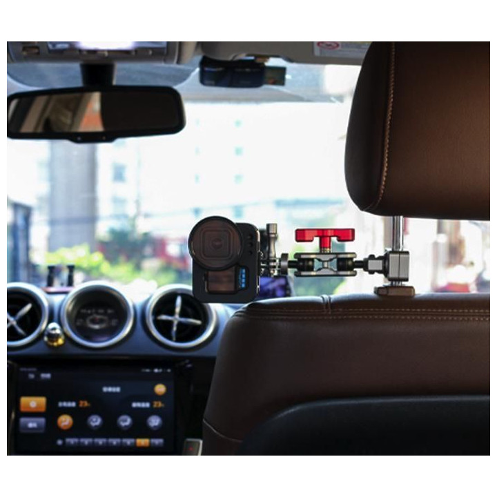 Aluminum Alloy Car Seat Holder for Action Cameras (Short)