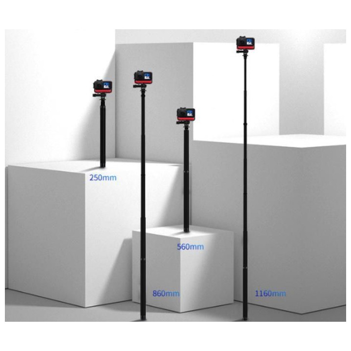 Prodlužující selfie tyč na kameru Insta360 X3 / X2 / One RS (116 cm)