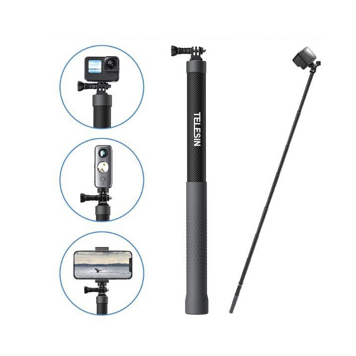 Prodlužující selfie tyč na kameru Insta360 X3 / X2 / One RS (3m)