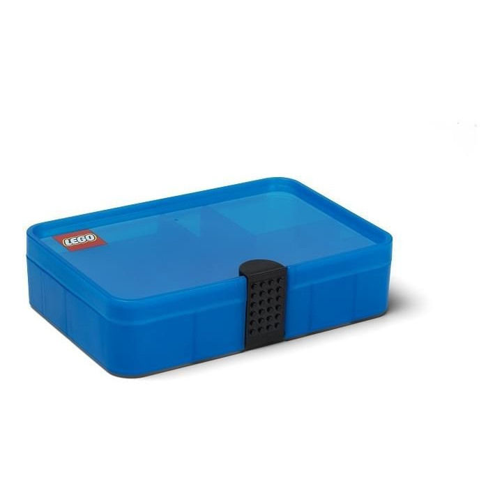 LEGO úložný box s přihrádkami - modrý