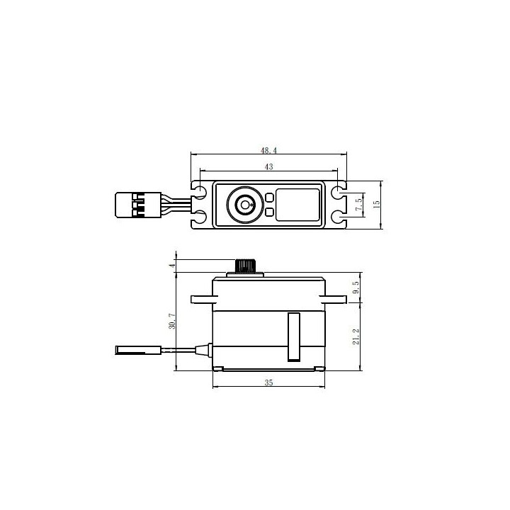 SV-1260MG HiVolt digitální servo (12kg-0,055s/60°)