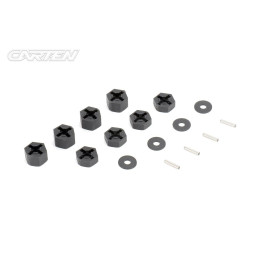 CARTEN 12mm šestihrané unašeče (Off set 5mm, 8mm), 4+4 ks.