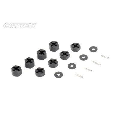 CARTEN 12mm šestihrané unašeče (Off set 5mm, 8mm), 4+4 ks.