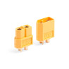 Dvoukolíkový silový konektor se 3,5 mm zlacenými kontakty se zatížitelností max. 60 A. Pro kabely o průřezu max. 3,3 mm2 (12AWG). Přechodový odpor 0,55 mOhm, max. 500 V. Balení 1 pár.
