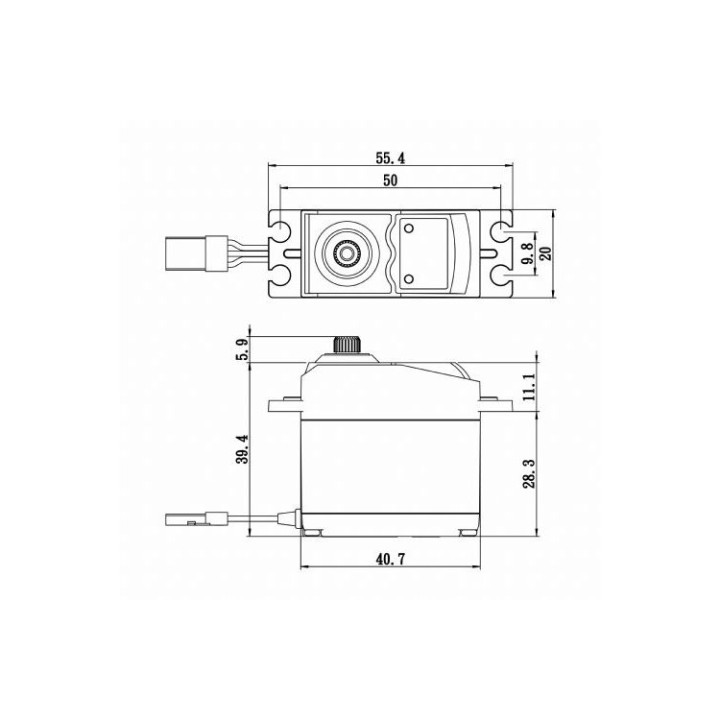 SC-0252MG+ Digitální servo (10,5kg-0,19s/60°)