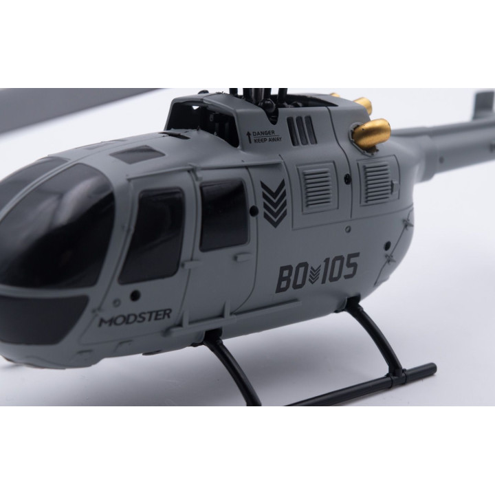 MODSTER BO-105 Flybarless Electric Helicopter RTF