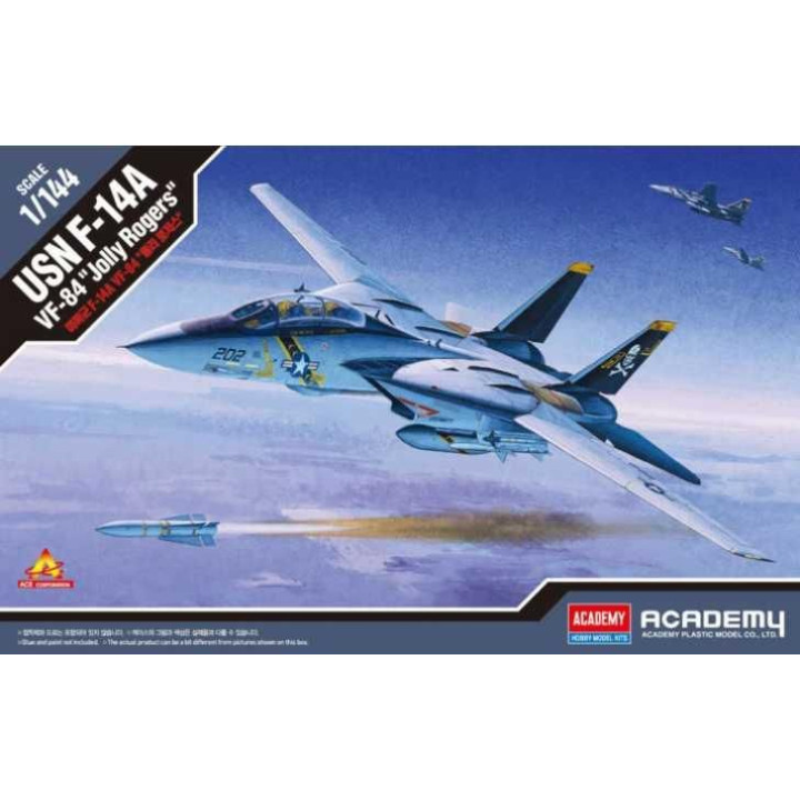 Model Kit letadlo 12626 - USN F-14A V-84 "Jolly Rogers" (1:144)