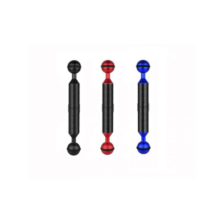 Carbon Fiber Dual 1inch-Ball Extension Adapter (6inch)