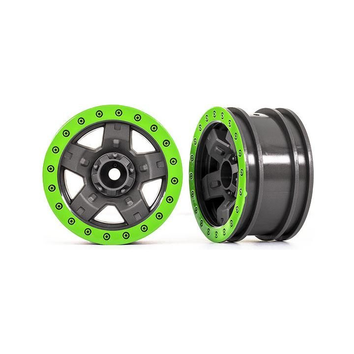 Traxxas disk 2.2" TRX-4 Sport šedý/zelený (2)