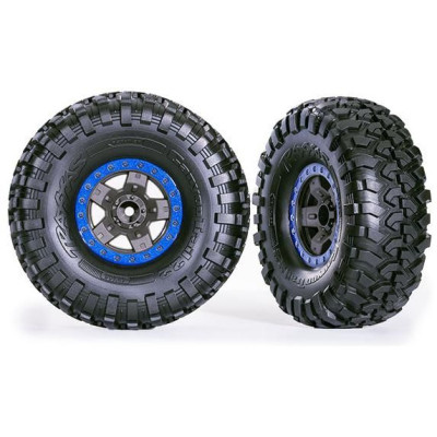 Traxxas kolo 2.2", disk TRX-4 Sport šedý/modrý, pneu Canyon Trail (2)