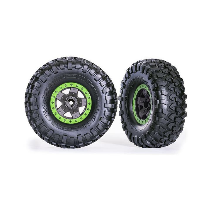 Traxxas kolo 2.2", disk TRX-4 Sport šedý/modrý, pneu Canyon Trail (2)