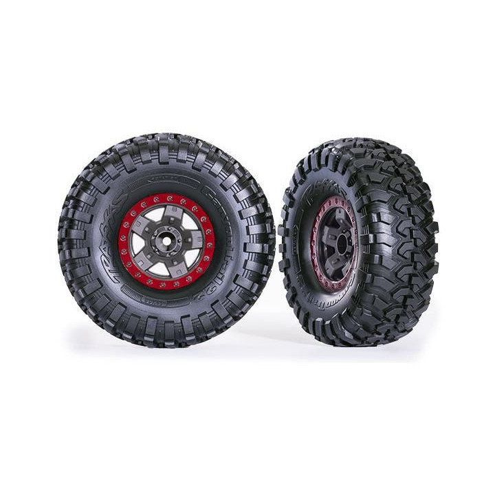 Traxxas kolo 2.2", disk TRX-4 Sport šedý/modrý, pneu Canyon Trail (2)