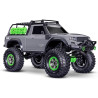 Expediční RC model auta TRX-4 Sport v edici High Trail s vyšší světlou výškou, většími 2.2" koly a bez-sponkovou karoserií. Špičkový podvozek TRX-4 s portálovými nápravami, nárazník s přípravou pro naviják a zadní nosič korby s maketovým příslušenstvím.
