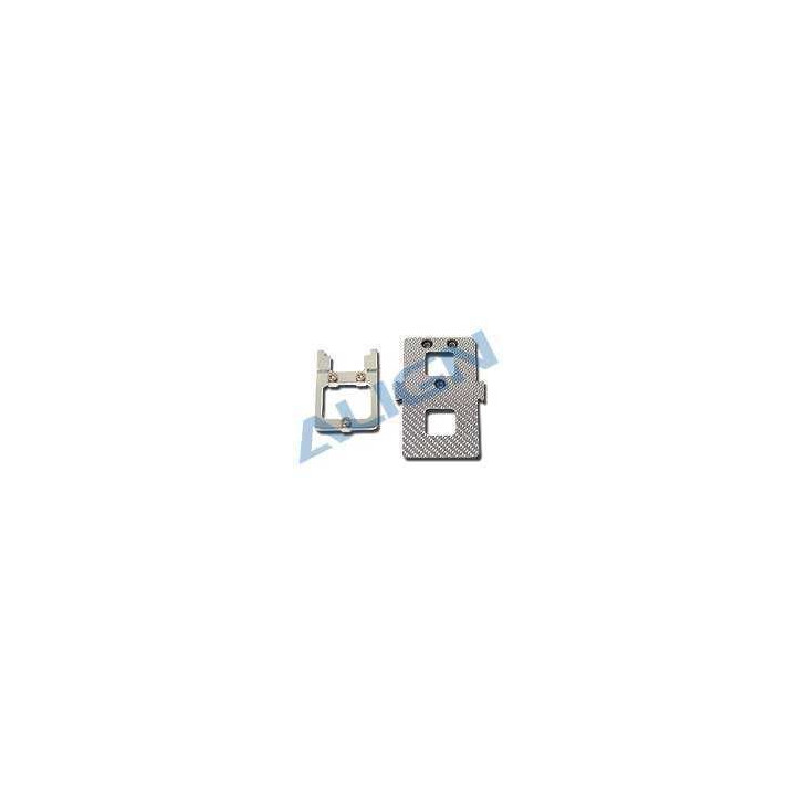 Align HS1246T-75 T Rex 450 Drziak aku, NEW/strieborny