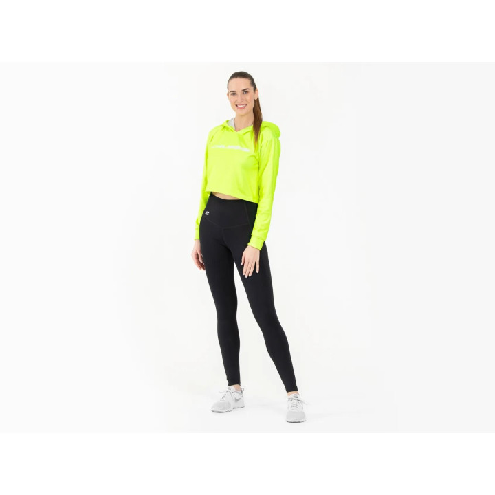 Dámska mikina krátka NEON YELLOW