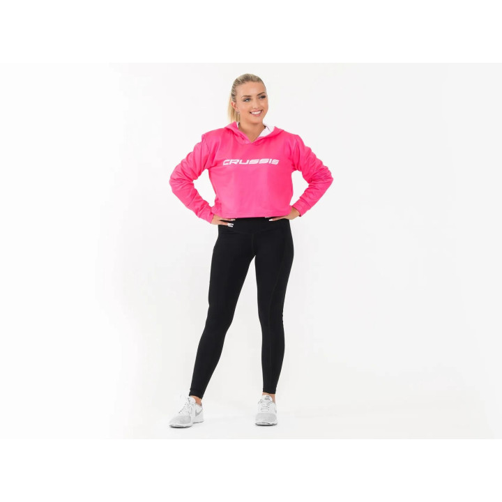 Dámska mikina krátka NEON PINK