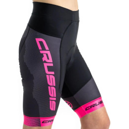 Dámske cyklistické kraťasy CRUSSIS, čierna / ružová