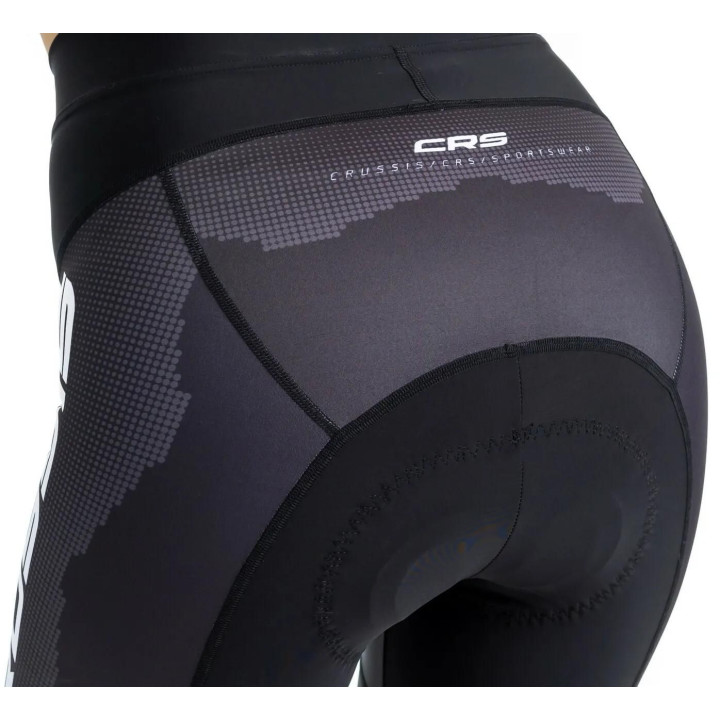 Dámské cyklistické kraťasy CRUSSIS - ONE, černá/bílá
