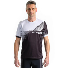 Sportovní tričko CRUSSIS - ONE, krátký rukáv, černá/bílá