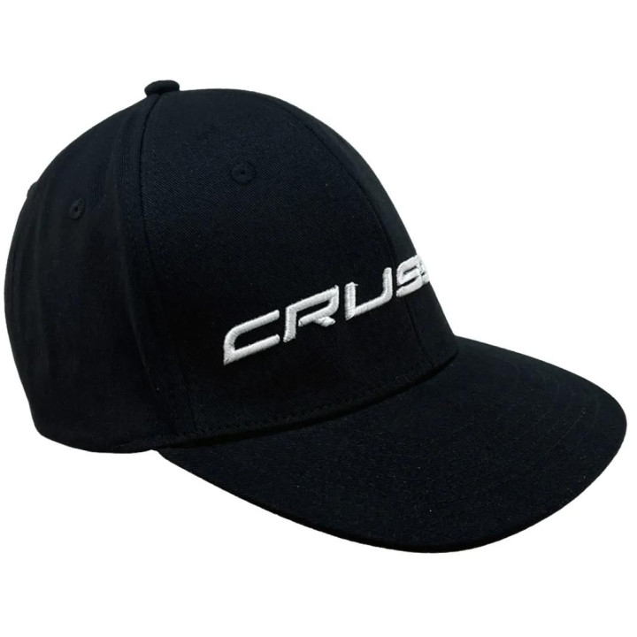 Šiltovka CRUSSIS, čierna s bielym logom