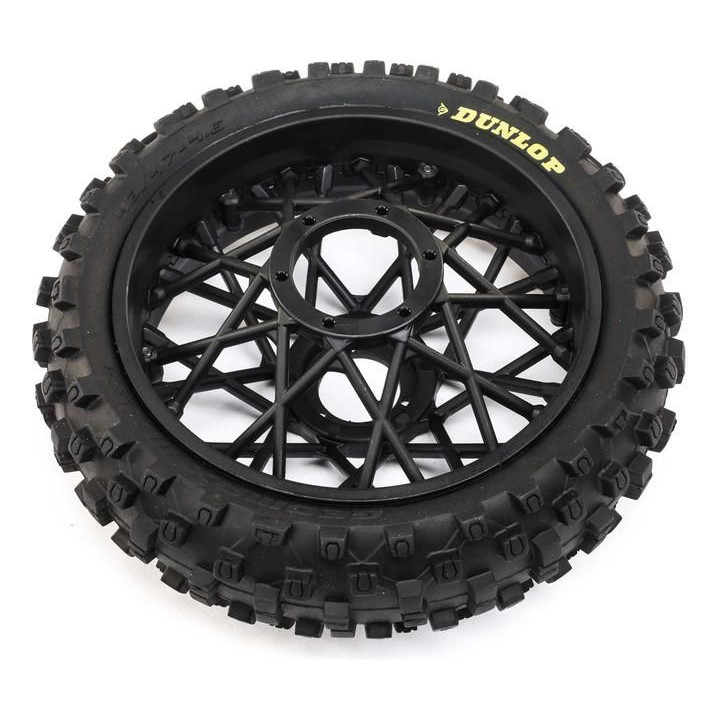 Losi kolo s pneu Dunlop MX53 zadní, disk černý: PM-MX