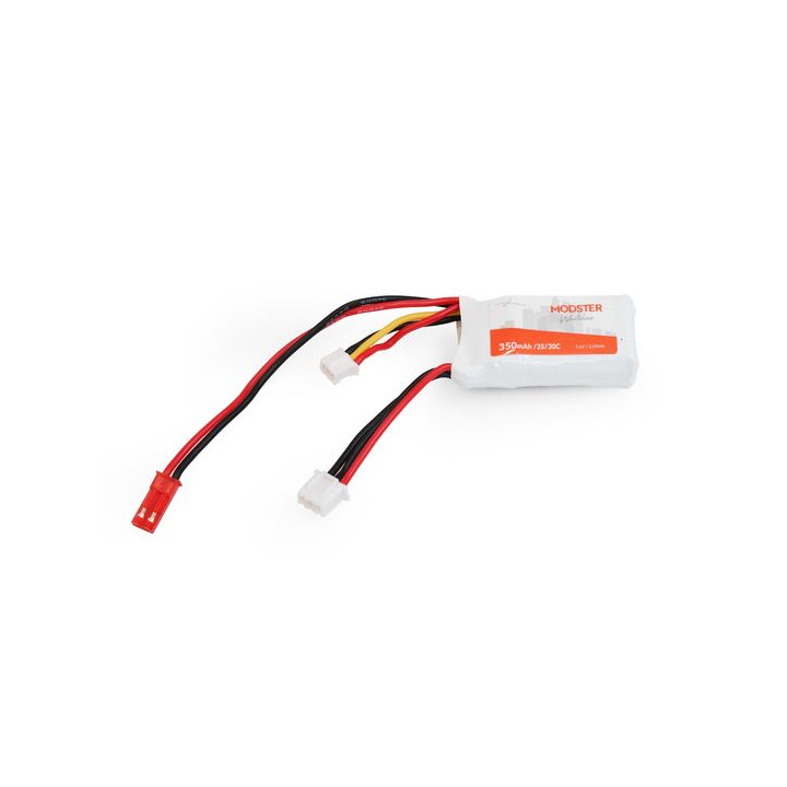 MODSTER LiPo Pack 2S 7.4V 350 mAh 30C (HPR) MODSTER WhiteLine