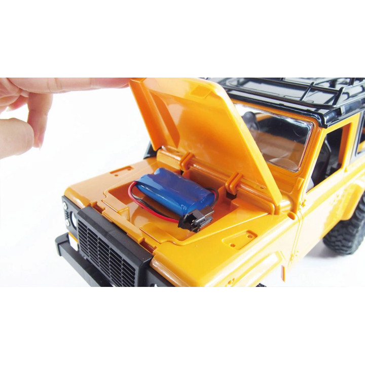 AMEWI RC auto Land Rover Defender D90 4WD 1:12, žltá