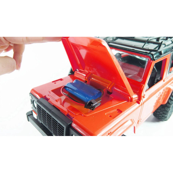 AMEWI RC auto Land Rover Defender D90 4WD 1:12, červená