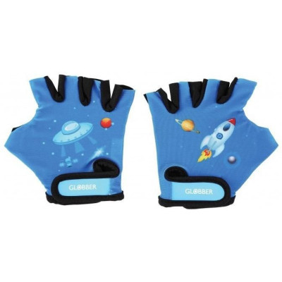 Globber - Dětské ochranné rukavičky XS Racing Blue