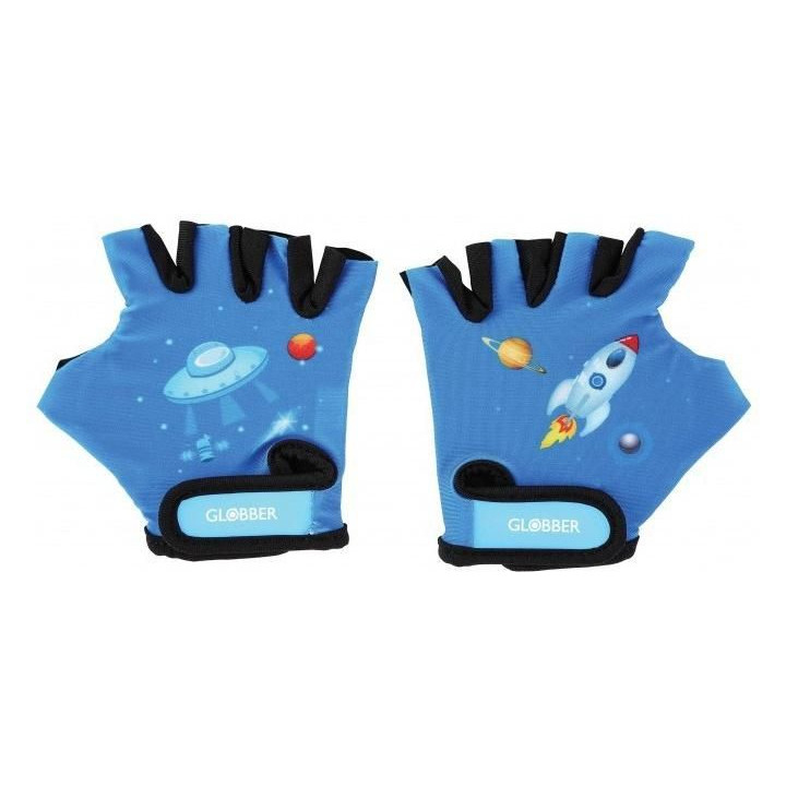 Globber - Dětské ochranné rukavičky XS Racing Blue