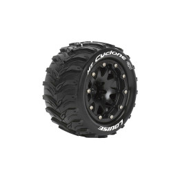 MT-CYCLONE SOFT 1/10 0 offset 12mm hex Black Bead-Lock Rims