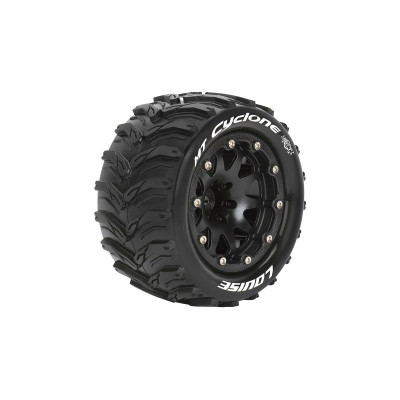 MT-CYCLONE SOFT 1/10 0 offset 12mm hex Black Bead-Lock Rims