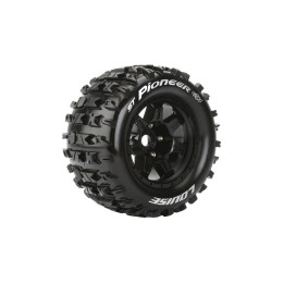 ST-PIONEER SPORT 1/8 1/2 offset 17mm hex Black Rims