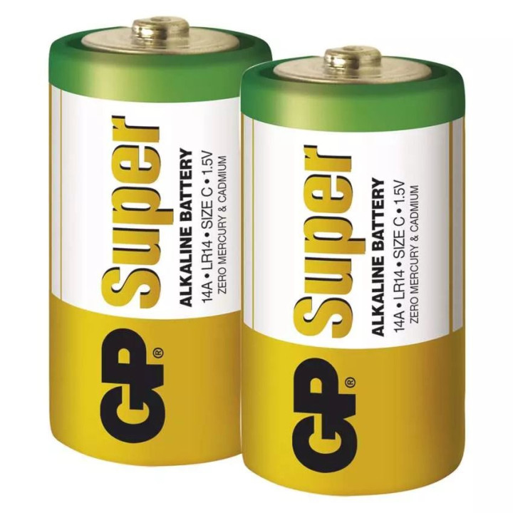Alkalická batéria GP Super LR14 (C), 2 ks