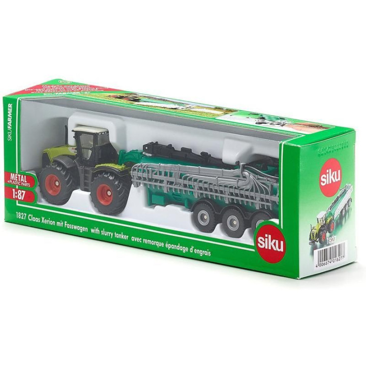 SIKU Farmer - Claas Xerion traktor s cisternou 1:87