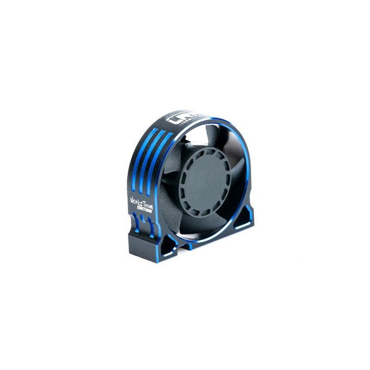 WorksTeam hliníkový větráček V2 30x30x10mm pro E-motory - 3,7-8,4V, konektor pro přijímač
